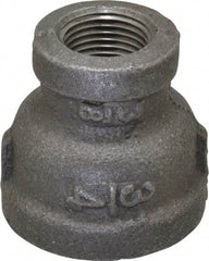 B&K Mueller - Size 3/4 x 3/8", Class 150, Malleable Iron Black Pipe Reducing Coupling - 150 psi, Threaded End Connection - Industrial Tool & Supply