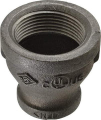 B&K Mueller - Size 1-1/4 x 3/4", Class 150, Malleable Iron Black Pipe Reducing Coupling - 150 psi, Threaded End Connection - Industrial Tool & Supply