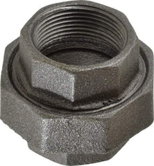Value Collection - Size 1-1/4", Class 150, Malleable Iron Black Pipe Union - 150 psi, Threaded End Connection - Industrial Tool & Supply