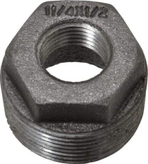 B&K Mueller - Size 1-1/4 x 1/2", Class 150, Malleable Iron Black Pipe Hex Bushing - 150 psi, Threaded End Connection - Industrial Tool & Supply