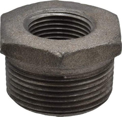 B&K Mueller - Size 1-1/4 x 3/4", Class 150, Malleable Iron Black Pipe Hex Bushing - 150 psi, Threaded End Connection - Industrial Tool & Supply