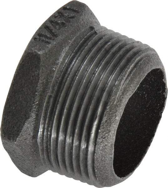 B&K Mueller - Size 1-1/4 x 1", Class 150, Malleable Iron Black Pipe Hex Bushing - 150 psi, Threaded End Connection - Industrial Tool & Supply