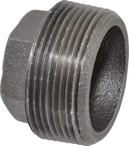 B&K Mueller - Size 1-1/2 x 1/2", Class 150, Malleable Iron Black Pipe Hex Bushing - 150 psi, Threaded End Connection - Industrial Tool & Supply