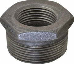 B&K Mueller - Size 1-1/2 x 1", Class 150, Malleable Iron Black Pipe Hex Bushing - 150 psi, Threaded End Connection - Industrial Tool & Supply