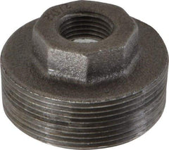 B&K Mueller - Size 2 x 1/2", Class 150, Malleable Iron Black Pipe Hex Bushing - 150 psi, Threaded End Connection - Industrial Tool & Supply