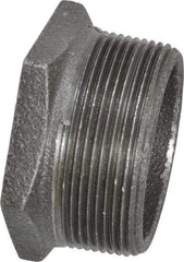 B&K Mueller - Size 2 x 1-1/4", Class 150, Malleable Iron Black Pipe Hex Bushing - 150 psi, Threaded End Connection - Industrial Tool & Supply