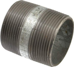 B&K Mueller - Schedule 40, 2-1/2 x 3" Galvanized Pipe Nipple - Threaded Steel - Industrial Tool & Supply