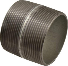 B&K Mueller - Schedule 40, 3 x 3" Galvanized Pipe Nipple - Threaded Steel - Industrial Tool & Supply