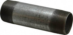 B&K Mueller - Schedule 40, 1-1/4 x 5" Galvanized Pipe Nipple - Threaded Steel - Industrial Tool & Supply