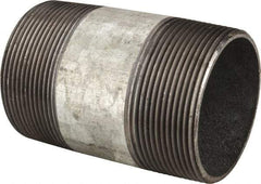 B&K Mueller - Schedule 40, 3 x 5" Galvanized Pipe Nipple - Threaded Steel - Industrial Tool & Supply