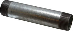 B&K Mueller - Schedule 40, 1-1/2 x 8" Galvanized Pipe Nipple - Threaded Steel - Industrial Tool & Supply