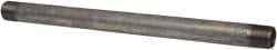 B&K Mueller - Schedule 40, 3/8 x 9" Galvanized Pipe Nipple - Threaded Steel - Industrial Tool & Supply