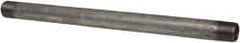 B&K Mueller - Schedule 40, 3/8 x 9" Galvanized Pipe Nipple - Threaded Steel - Industrial Tool & Supply