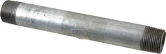 B&K Mueller - Schedule 40, 1 x 9" Galvanized Pipe Nipple - Threaded Steel - Industrial Tool & Supply
