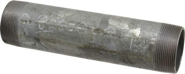 B&K Mueller - Schedule 40, 2 x 9" Galvanized Pipe Nipple - Threaded Steel - Industrial Tool & Supply