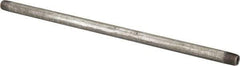 B&K Mueller - Schedule 40, 1/8 x 10" Galvanized Pipe Nipple - Threaded Steel - Industrial Tool & Supply