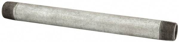 B&K Mueller - Schedule 40, 3/4 x 10" Galvanized Pipe Nipple - Threaded Steel - Industrial Tool & Supply