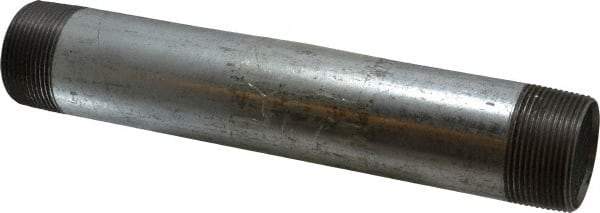 B&K Mueller - Schedule 40, 1-1/2 x 10" Galvanized Pipe Nipple - Threaded Steel - Industrial Tool & Supply