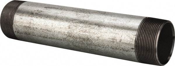 B&K Mueller - Schedule 40, 2 x 10" Galvanized Pipe Nipple - Threaded Steel - Industrial Tool & Supply