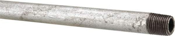 B&K Mueller - Schedule 40, 1/8 x 12" Galvanized Pipe Nipple - Threaded Steel - Industrial Tool & Supply
