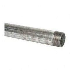 B&K Mueller - Schedule 40, 1-1/2 x 18" Galvanized Pipe Nipple - Threaded Steel - Industrial Tool & Supply