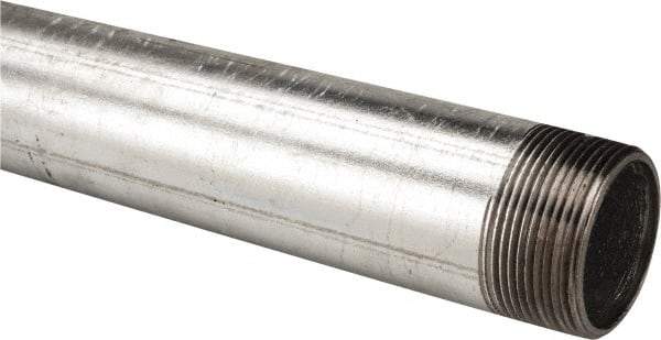 B&K Mueller - Schedule 40, 1-1/2 x 24" Galvanized Pipe Nipple - Threaded Steel - Industrial Tool & Supply