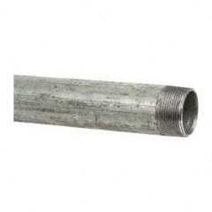 B&K Mueller - Schedule 40, 1-1/2 x 48" Galvanized Pipe Nipple - Threaded Steel - Industrial Tool & Supply
