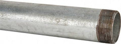 B&K Mueller - Schedule 40, 2 x 48" Galvanized Pipe Nipple - Threaded Steel - Industrial Tool & Supply