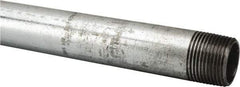 B&K Mueller - Schedule 40, 3/4 x 72" Galvanized Pipe Nipple - Threaded Steel - Industrial Tool & Supply