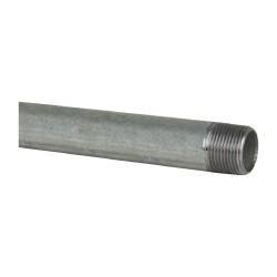 B&K Mueller - Schedule 40, 1 x 72" Galvanized Pipe Nipple - Threaded Steel - Industrial Tool & Supply