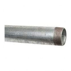 B&K Mueller - Schedule 40, 2 x 72" Galvanized Pipe Nipple - Threaded Steel - Industrial Tool & Supply