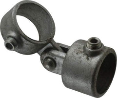 PRO-SAFE - 1-1/2" Pipe, Malleable Iron Swivel Socket Pipe Rail Fitting - Galvanized Finish - Industrial Tool & Supply