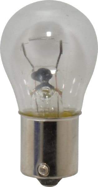 Value Collection - 12 Volt, Heavy Duty Stop & Flasher Automotive Miniature Lamp - 28.8 Watt, Clear - Industrial Tool & Supply