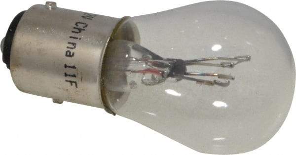 Value Collection - 12 Volt, Stop & Tail Automotive Miniature Lamp - 26.88/8.26 Watt, Clear - Industrial Tool & Supply