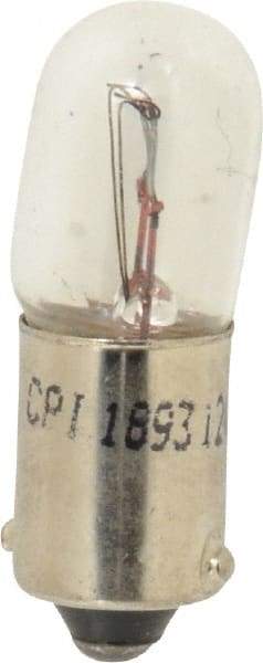 Value Collection - 12 Volt, Fleet Duty Indicator & Panel Automotive Miniature Lamp - 4.62 Watt, Clear - Industrial Tool & Supply