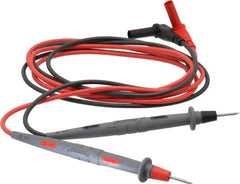 Pomona - Black/Red Electrical Test Equipment Leads Set - Use with Digital Multimeters - Industrial Tool & Supply