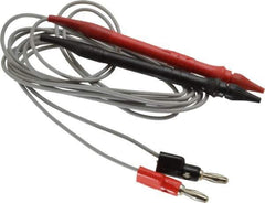 Pomona - Black/Red Electrical Test Equipment Probe Set - Use with Digital Multimeters - Industrial Tool & Supply