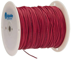 Alpha Wire - 16 AWG, 26 Strand, 305 m OAL, Tinned Copper Hook Up Wire - Red PVC Jacket, 0.092" Diam - Industrial Tool & Supply