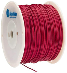 Alpha Wire - 16 AWG, 1 Strand, 305 m OAL, Tinned Copper Hook Up Wire - Red PVC Jacket, 0.083" Diam - Industrial Tool & Supply