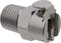CPC Colder Products - 1/4 NPT Brass, Quick Disconnect, Coupling Body - 250 Max psi, -40 to 180°F, 2" OAL x 0.63" Overall Height, Chrome Plated - Industrial Tool & Supply