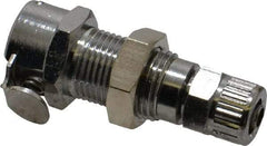 CPC Colder Products - 1/4" Outside Diam, Chrome Plated Brass Push-to-Connect Female Connector - 250 Max psi, Buna Nitrile O-Ring - Industrial Tool & Supply