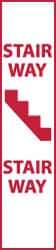 NMC - Stairway - Stairway, Plastic Fire Sign - 4" Wide x 18" High, Glow-in-the-Dark - Industrial Tool & Supply