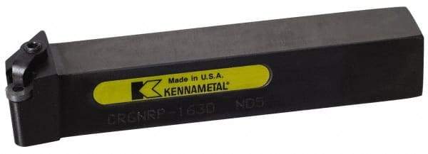Kennametal - CRGN, Right Hand Cut, 8° Lead Angle, 1" Shank Height x 1" Shank Width, Negative Rake Indexable Turning Toolholder - 6" OAL, RN..42. Insert Compatibility, Series Kendex - Industrial Tool & Supply