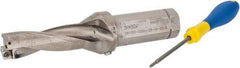 Iscar - 3" Max Drill Depth, 3xD, 1" Diam, Indexable Insert Drill - 2 Inserts, 1-1/4" Shank Diam, Straight Shank - Industrial Tool & Supply