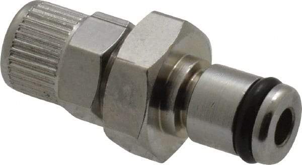 CPC Colder Products - PTF Brass, Quick Disconnect, Inline Coupling Insert - 250 Max psi, -40 to 180°F, 1.12" OAL x 0.63" Overall Height, Chrome Plated - Industrial Tool & Supply