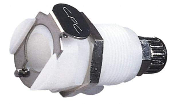 CPC Colder Products - 1/4" OD, Acetal Push-to-Connect Female Connector - 120 Max psi, White - Industrial Tool & Supply