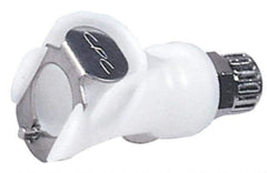 CPC Colder Products - 1/4" OD, Acetal Push-to-Connect Male Connector - 120 Max psi, White - Industrial Tool & Supply