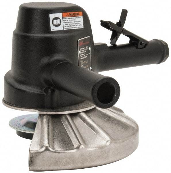 Ingersoll-Rand - 9" Wheel Diam, 6,000 RPM, Pneumatic Angle & Disc Grinder - 5/8-11 Spindle, 84 CFM - Industrial Tool & Supply