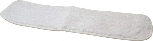 Rubbermaid - 18-1/2" Long x 5-1/2" Wide Microfiber Dust Mop Pad - Hook & Loop, White - Industrial Tool & Supply