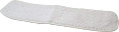 Rubbermaid - 18-1/2" Long x 5-1/2" Wide Microfiber Dust Mop Pad - Hook & Loop, White - Industrial Tool & Supply